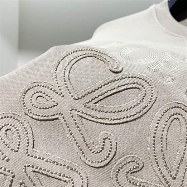 2025秋冬限定モデル LOEWE ロエベ コピー 立体ロゴ パーカー 上質ベージュトーン