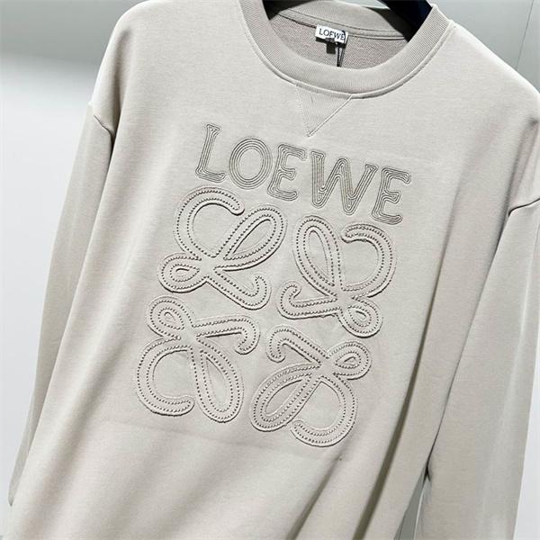 2025秋冬限定モデル LOEWE ロエベ コピー 立体ロゴ パーカー 上質ベージュトーン