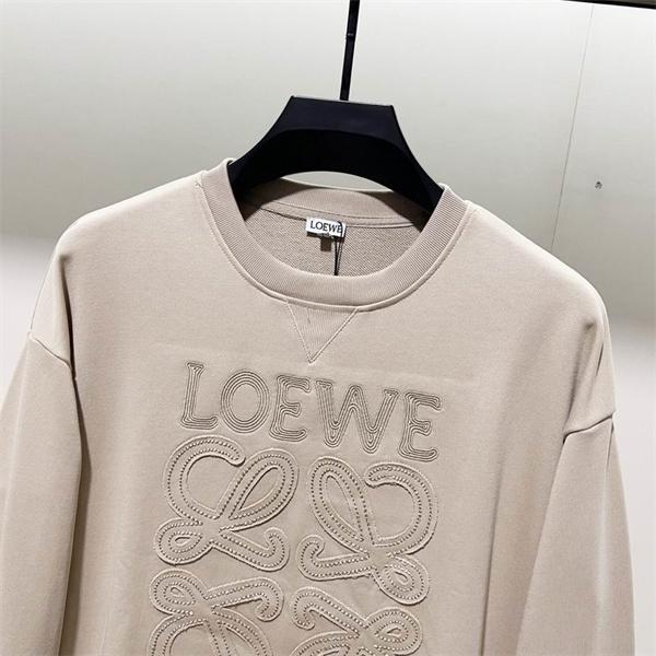 2025秋冬限定モデル LOEWE ロエベ コピー 立体ロゴ パーカー 上質ベージュトーン