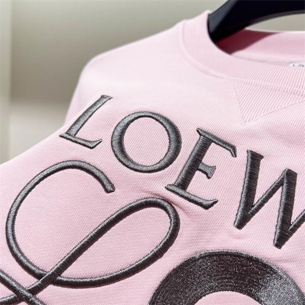 2025AW注目アイテム ロエベ LOEWE 偽物 ピンクロゴ パーカー 秋冬の大人可愛いスタイル