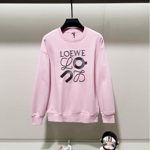 2025AW注目アイテム ロエベ LOEWE 偽物 ピンクロゴ パーカー 秋冬の大人可愛いスタイル