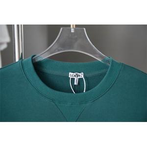 洗練スタイル LOEWE ロエベ コピー エンボスロゴ パーカー 深みのあるグリーンカラー