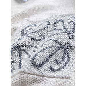 人気上昇 LOEWE ロエベ 偽物 ポケットロゴ ニット 優雅なホワイトトーン 2025秋冬