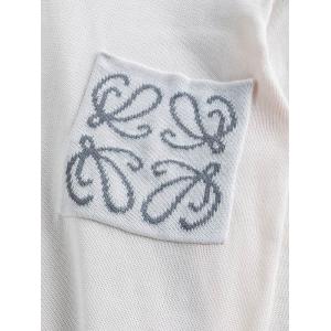 人気上昇 LOEWE ロエベ 偽物 ポケットロゴ ニット 優雅なホワイトトーン 2025秋冬