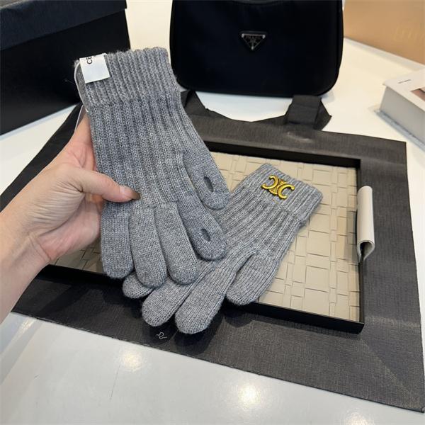 Celine セリーヌ コピー 激安 レディース 手袋 ウール ニット トリオンフ ロゴ 秋冬 新作 シンプル 高品質
