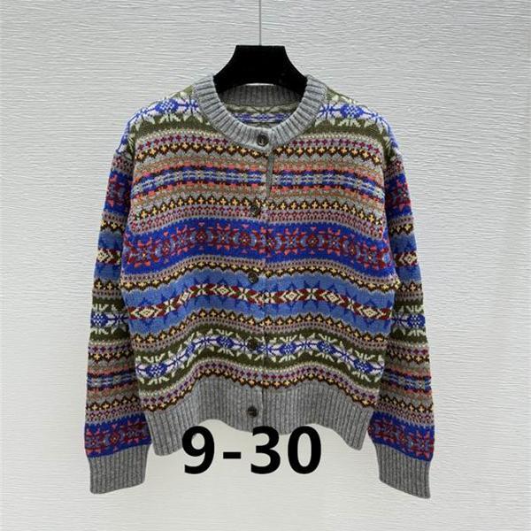 2025秋冬新作 暖色ノルディック調 グレー×ブルー セリーヌ CELINE コピー フェアアイルニット セーター