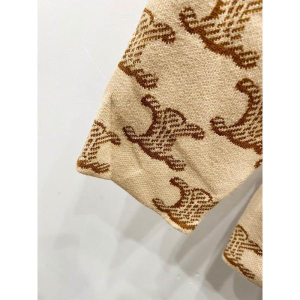 最新コレクション クラシックブラウン セリーヌ CELINE 偽物 トリオンフ総柄 ジップアップ パーカー