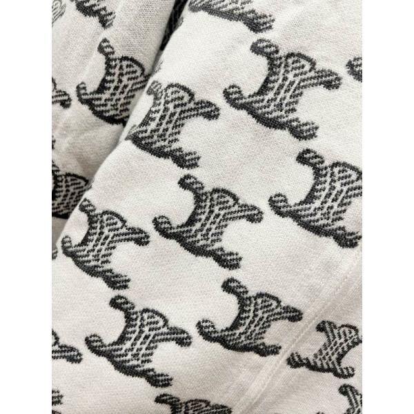 2025秋冬新作 ピュアホワイト セリーヌ ミニマル ジップアップ パーカー CELINE スーパーコピー