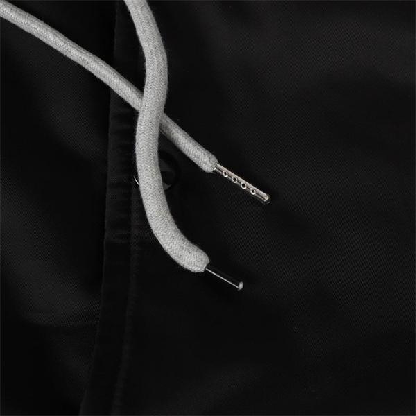 セリーヌ CELINE 偽物 2025秋冬新作 ブラック×グレー ストリートスタイル フーデッド ジャケット