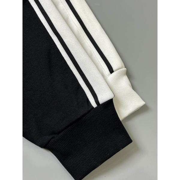 セリーヌ CELINE コピー 2025秋冬新作 ブラック ホワイト サイドライン スウェット トレーナー