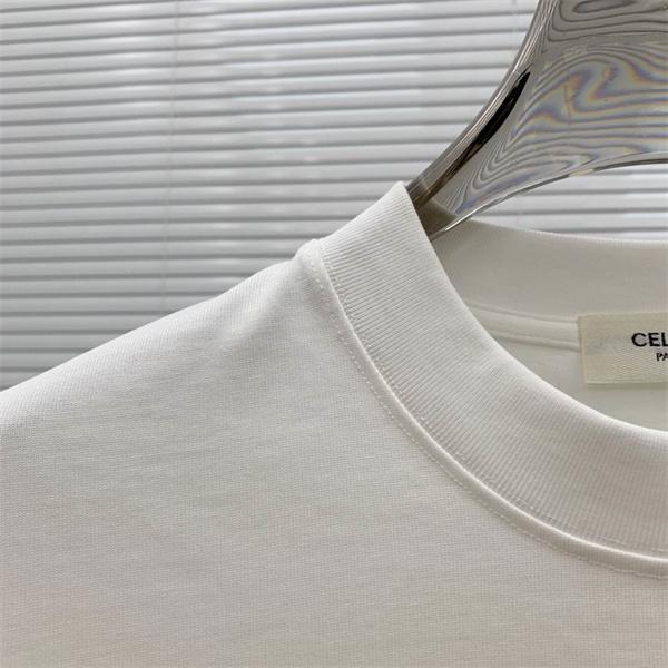 2025秋冬 ホワイト トリオンフ ロゴ クルーネック スウェット セリーヌ CELINE コピー話題の最新デザイン