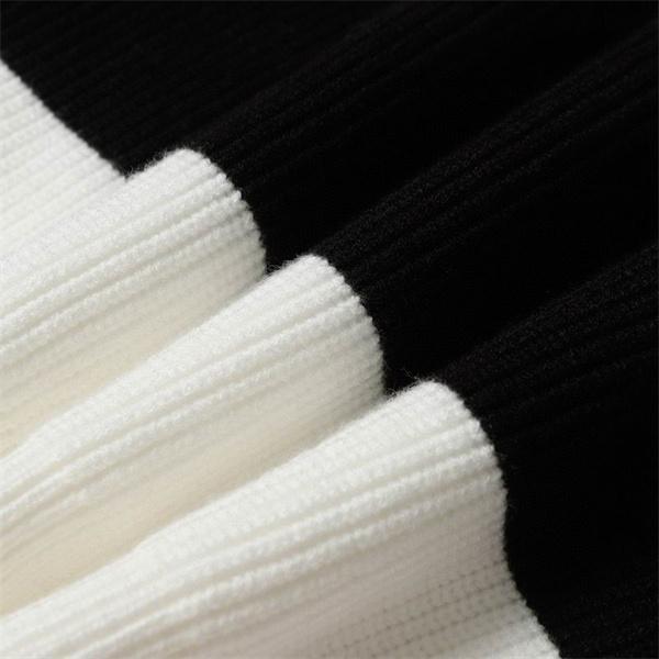 2025秋冬新作 ブラック ホワイトライン ロゴニット セリーヌ CELINE スーパーコピー セーター