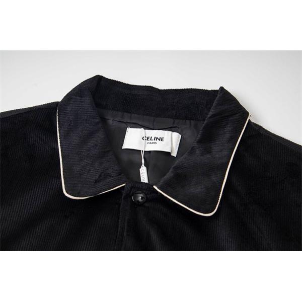 コントラストが映える セリーヌ CELINE コピー 2025秋冬新作 ブラック ホワイト スタジアムジャケット