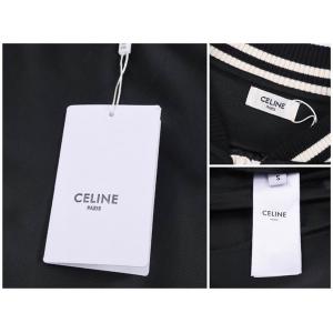 スポーティーな セリーヌ CELINE 偽物 2025秋冬新作 ブラック ホワイトライン ジャージ セットアップ