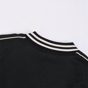 スポーティーな セリーヌ CELINE 偽物 2025秋冬新作 ブラック ホワイトライン ジャージ セットアップ