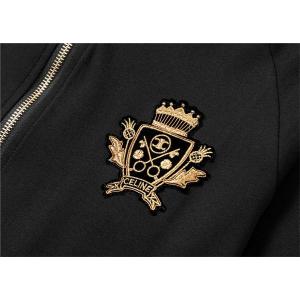 最新コレクション セリーヌ CELINE コピー 2025秋冬新作 ブラック ゴールド刺繍 ロゴ ジャージ セットアップ