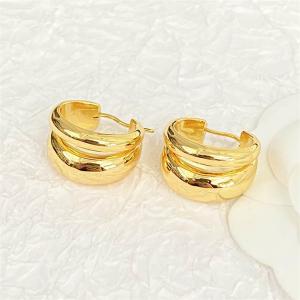 洗練されたボリューム感 セリーヌ 2025秋冬新作 ゴールド ダブルフープ ピアス CELINE スーパーコピー