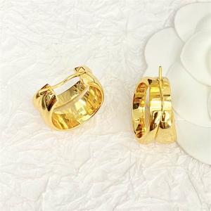 洗練されたボリューム感 セリーヌ 2025秋冬新作 ゴールド ダブルフープ ピアス CELINE スーパーコピー