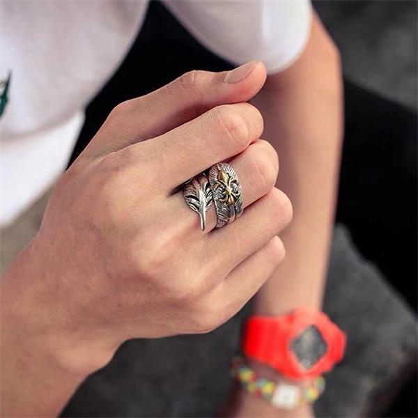 2025流行GORO’Sゴローズリングコピー羽モチーフリング シルバー925 フェザーリング ユニセックス アクセサリー通販ショッピング
