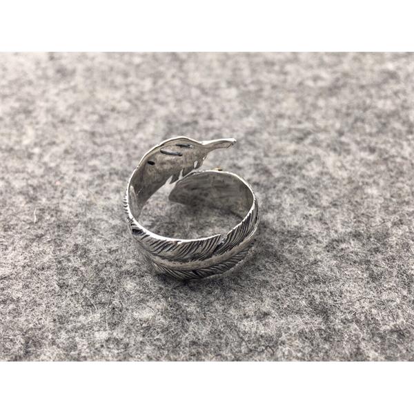 2025流行GORO’Sゴローズリングコピー羽モチーフリング シルバー925 フェザーリング ユニセックス アクセサリー通販ショッピング