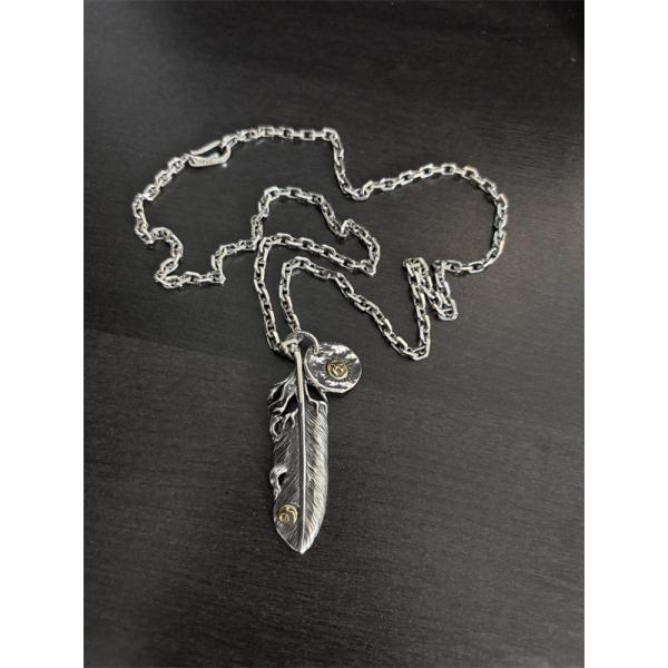 goro’sゴローズネックレス スーパーコピー【シルバー925風】フェザー ペンダント  メンズ レディース 羽モチーフ  通販ショッピング