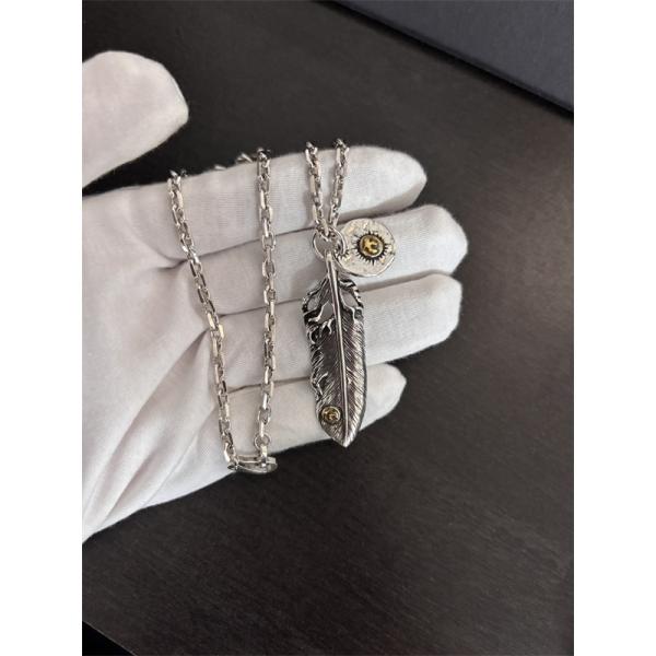 goro’sゴローズネックレス スーパーコピー【シルバー925風】フェザー ペンダント  メンズ レディース 羽モチーフ  通販ショッピング