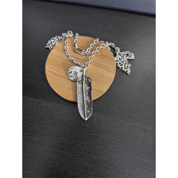 goro’sゴローズネックレス スーパーコピー【シルバー925風】フェザー ペンダント  メンズ レディース 羽モチーフ  通販ショッピング