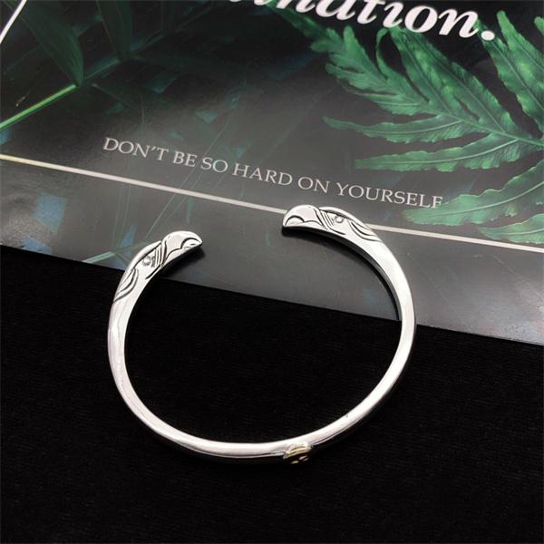 2025新作goro’sゴローズ イーグルバングルコピー メンズ レディース 開口式 ブレスレット 鷹モチーフ おしゃれ シンプル アクセサリー