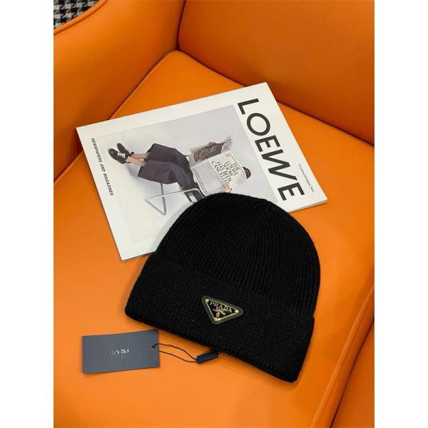 値下げ！2025秋冬プラダニット帽コピーふわふわな感触__ブランド コピー 激安(日本最大級)