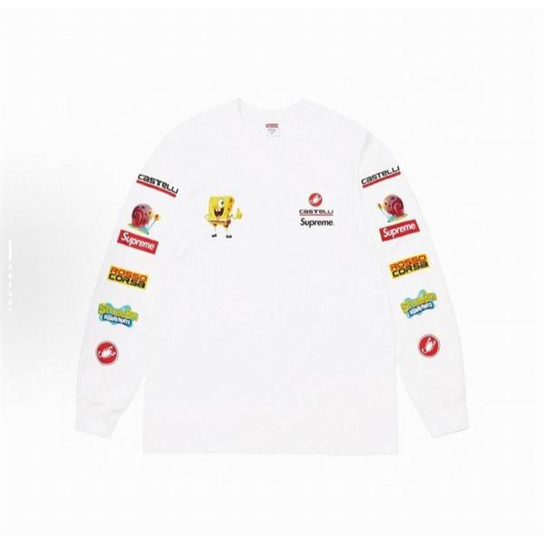 シュプリーム SUPREME Tシャツ ロンT 長袖  Supreme x SPONGEBOB SQUAREPANTS CASTELLI   WEEK11 Racing L/S Tee 通販ショッピング