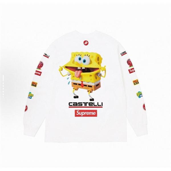 シュプリーム SUPREME Tシャツ ロンT 長袖  Supreme x SPONGEBOB SQUAREPANTS CASTELLI   WEEK11 Racing L/S Tee 通販ショッピング