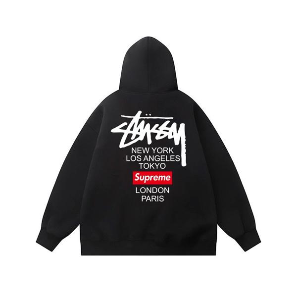 Stussy x Supremeコラボ新作 ステューシーパーカーコピー激安2025秋冬トレンド通販ショッピング