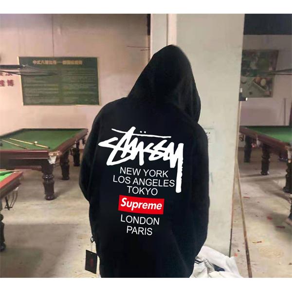 Stussy x Supremeコラボ新作 ステューシーパーカーコピー激安2025秋冬トレンド通販ショッピング