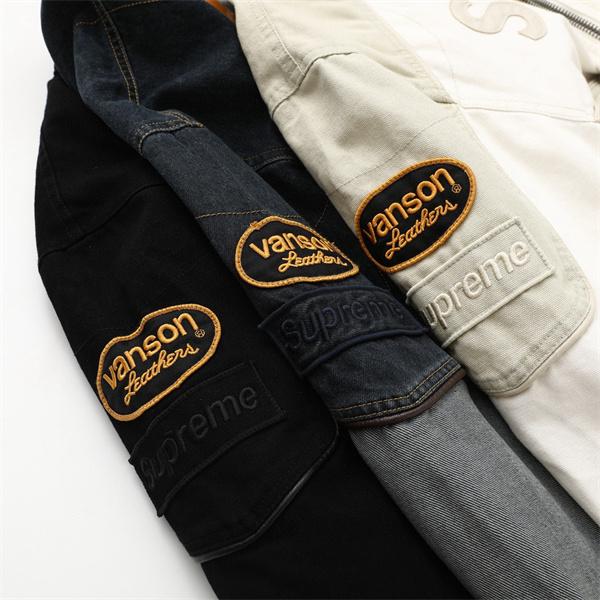 Supreme x Vanson Leathers x Cordura 联名款 SS25 WEEK13 Cotton Jacket シュプリームジャケットコピー 通販ショッピング