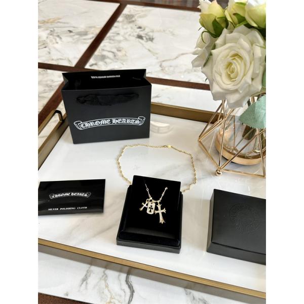 54㎝長さチェーンクロムハーツネックレスコピー メンズ ブランド ゴールド 通販ショッピング