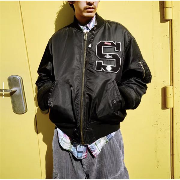 フードがつくシュプリームSupremex 藤原浩GOODENOUGH コラボSS25 WEEK15 Reversible MA-1 最安値ジャケット_ブランド コピー 激安(日本最大級)