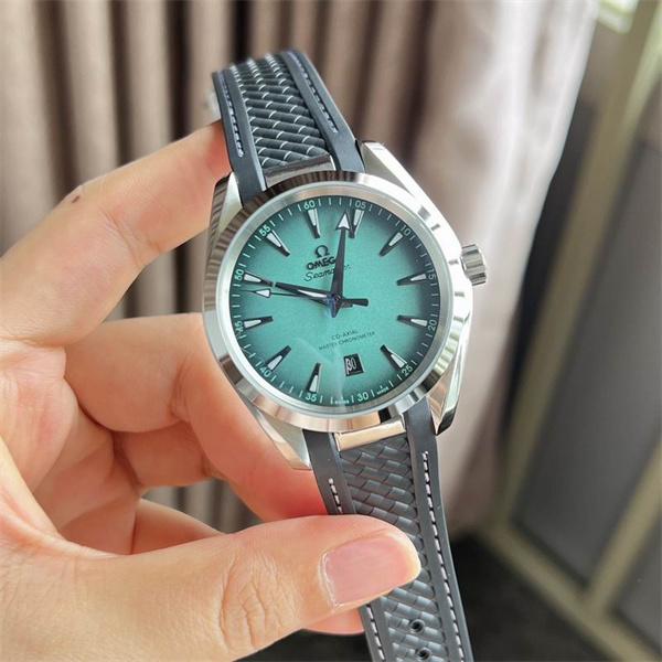 新作入荷品質保証ビジネス場合黒色文字盤デザイン腕時計かっこいいOMEGAオメガ 腕時計コピー激安耐久性高級感レザーベルト付き