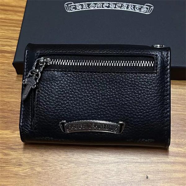 CHROME HEARTS 2025お買い得大人気なクロムハーツ 財布コピーブラック レザーブランド コピー 激安(日本最大級)