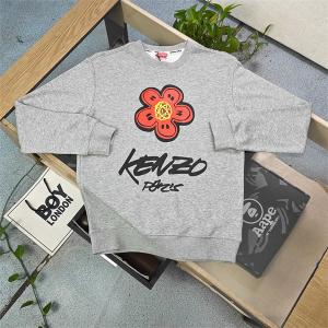 KENZO 偽物 スウェット 最新話題 魅力的フラワープリント グラフィックデザイン ケンゾー