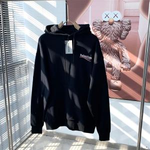 バレンシアガ スーパーコピー パーカー 洗練 クラシック バックロゴ エレガント BALENCIAGA