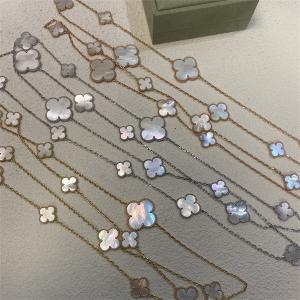 VCAネックレスコピー四つ葉クローバー風 ロングチェーン ゴールド 上品 van cleef & arpels ヴァンクリーフ プレゼント 人気