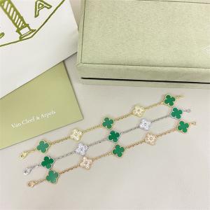 VCAブレスレットスーパーコピーＮ級品 レディース ゴールド グリーンvan cleef & arpels ヴァンクリーフ 高級感 上品 おしゃれ