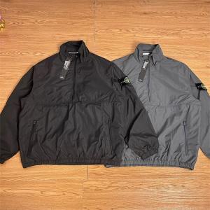 ストーンアイランド コピー ハーフジップ ジャケット シンプル 防風 アウター STONE ISLAND