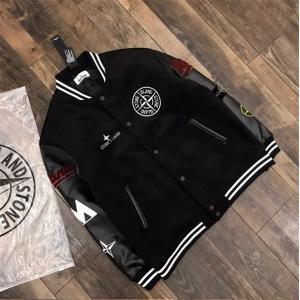 STONE ISLAND 偽物 スタジャン ヴァーシティジャケット カレッジ風 アウター ストーンアイランド