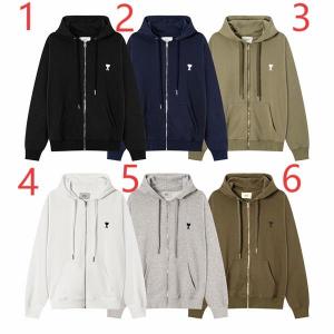 AMI PARIS 偽物 高品質 快適 パーカー ジップアップ フーディ おしゃれ アミパリス