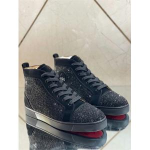 クリスチャンルブタン 偽物 ゴージャス シャイニー グリッター ハイカットスニーカー Christian Louboutin
