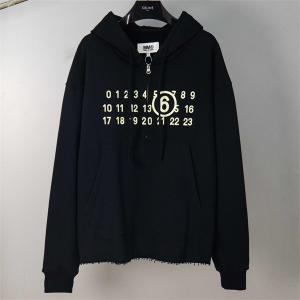 マルジェラ 偽物 パーカー ジップ付き 数字ロゴ デザイン カジュアル 売れ筋 Maison Margiela