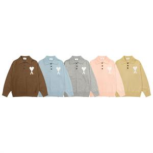 AMI PARIS コピー 柔和 清楚 高品質 エレガント カラフル ポロ セーター ニット アミパリス