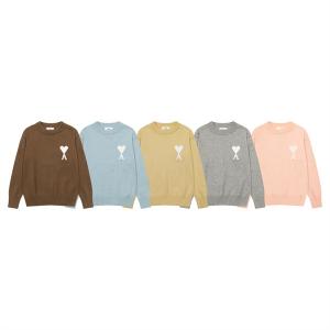 アミパリス スーパーコピー 上品 シンプル 快適 高品質 クルーネック ニット セーター AMI PARIS
