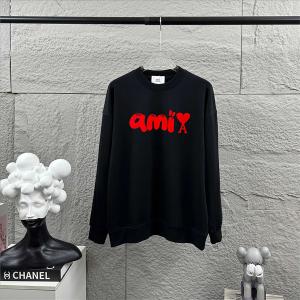 AMI PARIS 偽物 スウェット モダン エレガント ロゴデザイン 長袖 トレーナー アミ パリス